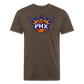 Phx Suns Flames Cotton/Poly T-Shirt by Next Level - heather espresso