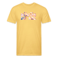 Rufus D 1 Fitted Cotton/Poly T-Shirt by Next Level - pastel yellow