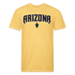 D Backs Teal ARIZONA Front Cotton/Poly T-Shirt by Next Level - pastel yellow
