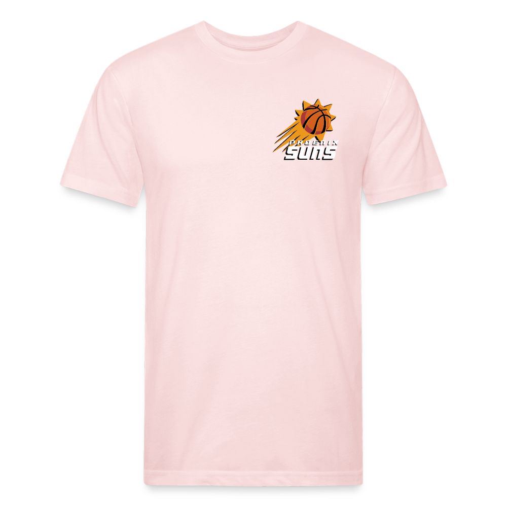 Phx Suns Front & Back Cotton/Poly T-Shirt by Next Level - blush pink 