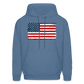 American Flag Color / Multi Men's Hoodie - denim blue