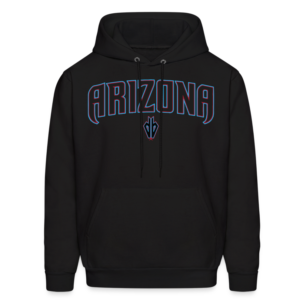 D Backs Teal Men's Hoodie - black