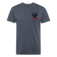 250 Year America Fitted Cotton/Poly T-Shirt by Next Level - heather navy