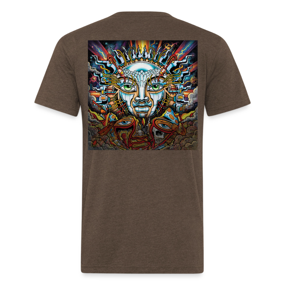 Sub  Lime B/F Fitted Cotton/Poly T-Shirt by Next Level - heather espresso