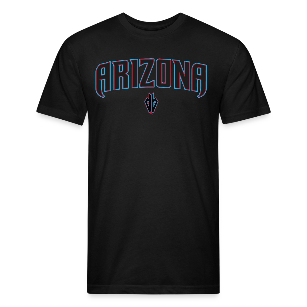 D Backs Teal ARIZONA Front Cotton/Poly T-Shirt by Next Level - black