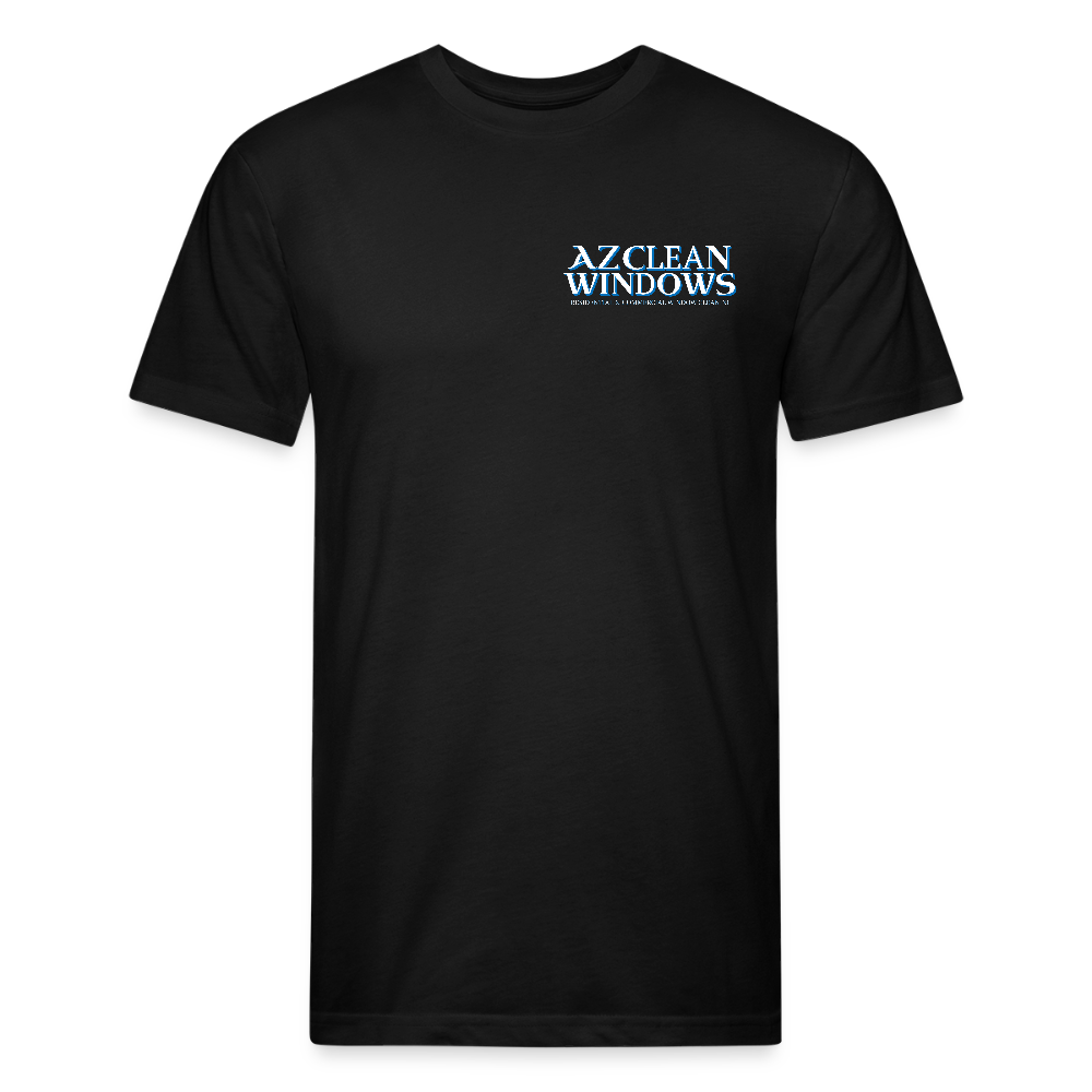 Az Clean NEW* Fitted Cotton/Poly T-Shirt by Next Level - black