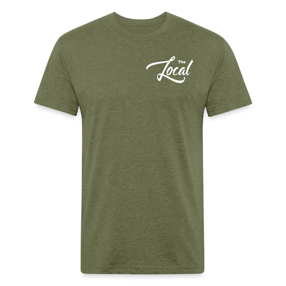 The Local - Fitted Cotton/Poly T-Shirt by Next Level - heather military green