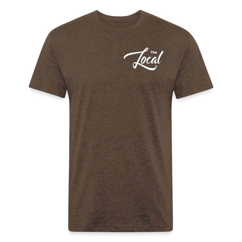 The Local - Fitted Cotton/Poly T-Shirt by Next Level - heather espresso