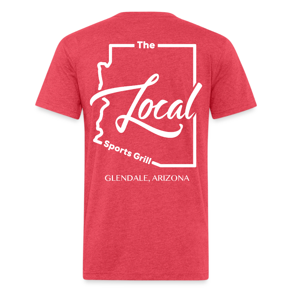 The Local - Fitted Cotton/Poly T-Shirt by Next Level - heather red