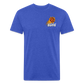 Phx Suns Front & Back Cotton/Poly T-Shirt by Next Level - heather royal