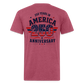 250 Year America Fitted Cotton/Poly T-Shirt by Next Level - heather burgundy