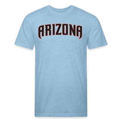 D baks Arizona Front & B Cotton/Poly T-Shirt by Next Level - heather blue