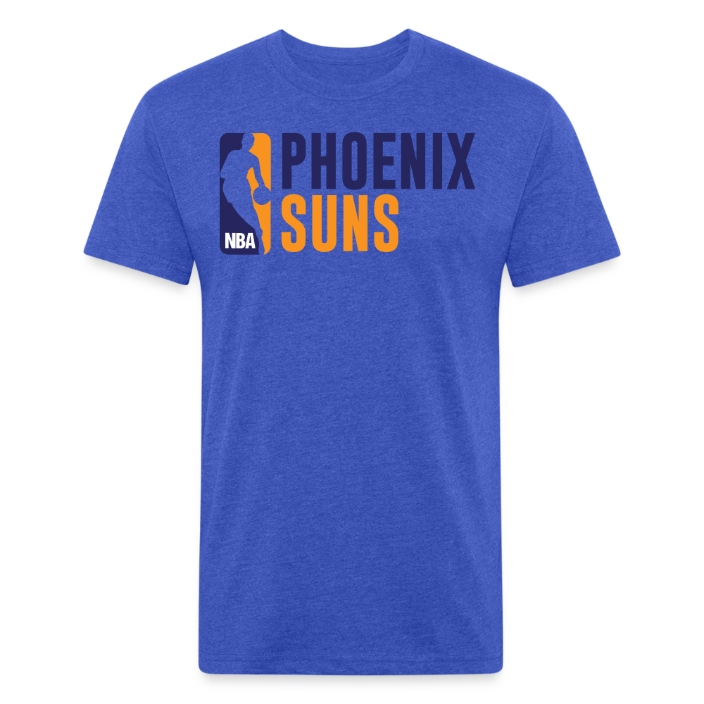 Phx Suns Old Block Cotton/Poly T-Shirt by Next Level - heather royal