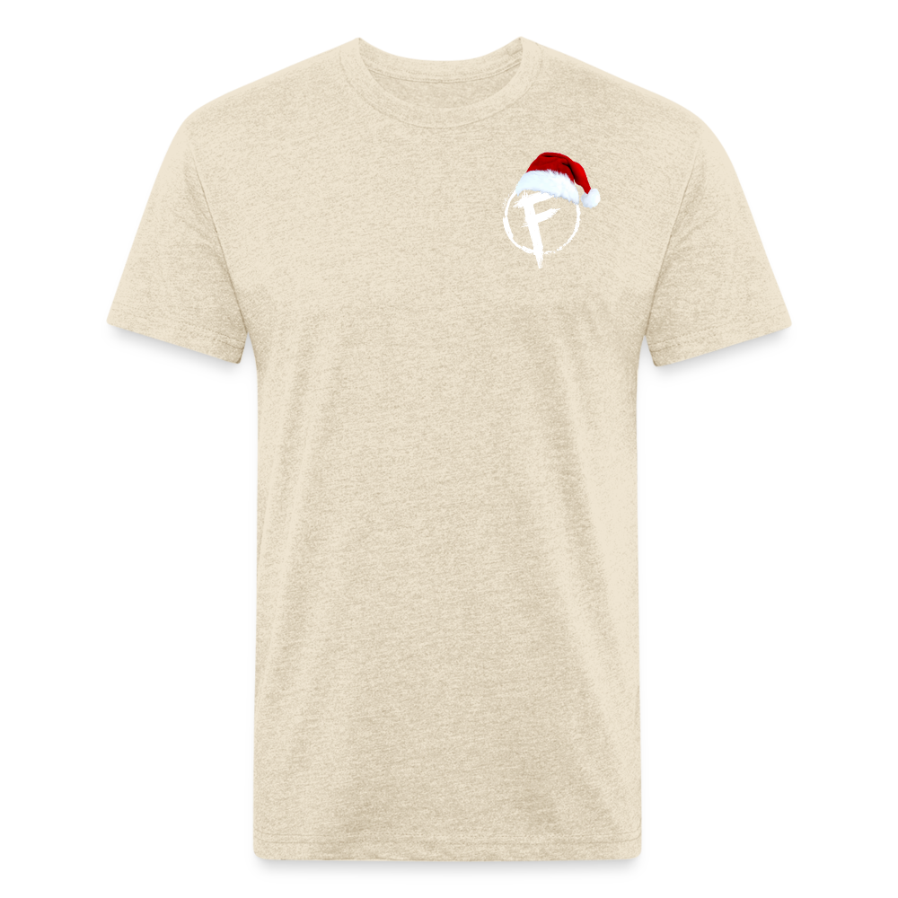 Fire + Fury Santa Cotton/Poly T-Shirt by Next Level - heather cream