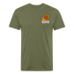 Phx Suns Front & Back Cotton/Poly T-Shirt by Next Level - heather military green