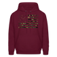 Camo Flag Men's Hoodie Multi - burgundy
