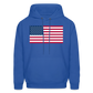 American Flag Color Men's Hoodie - royal blue