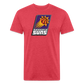 Phx Suns Slant Cotton/Poly T-Shirt by Next Level - heather red