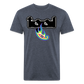 Tol 1 Fitted Cotton/Poly T-Shirt by Next Level - heather navy
