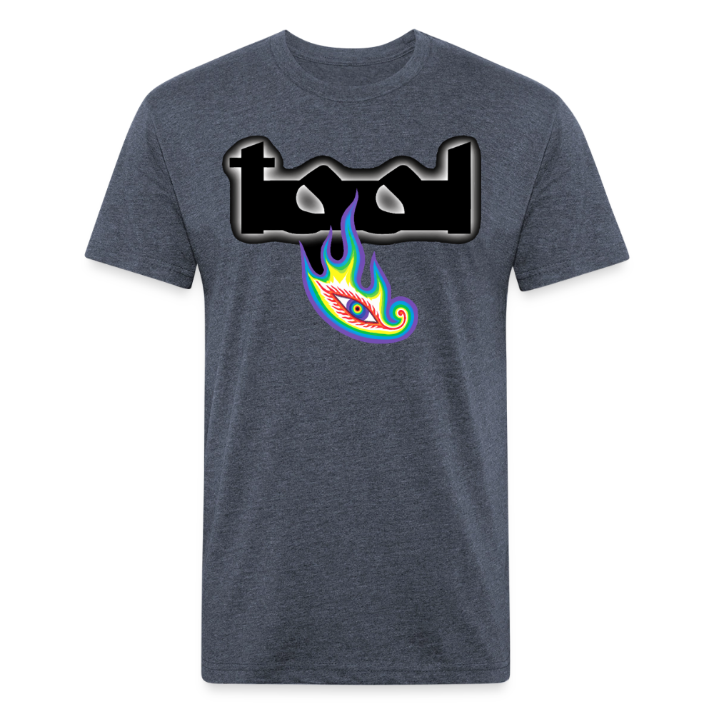 Tol 1 Fitted Cotton/Poly T-Shirt by Next Level - heather navy