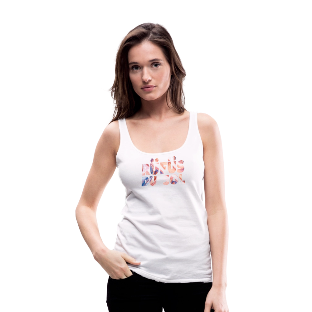 Rufus Women’s Premium Tank Top - white