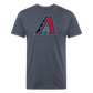 D Baks Front & Back Cotton/Poly T-Shirt by Next Level - heather navy