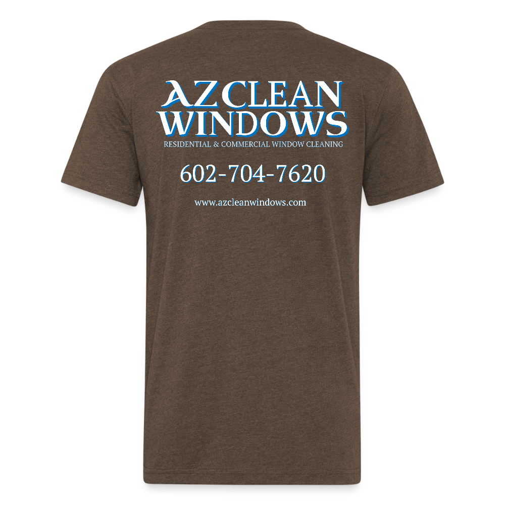 Az Clean NEW* Fitted Cotton/Poly T-Shirt by Next Level - heather espresso