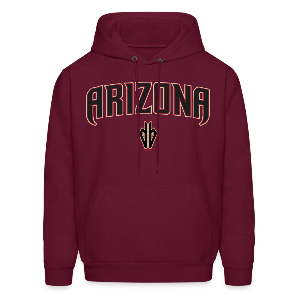 D Backs "Arizona" Men's Hoodie - burgundy