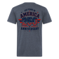 250 Year America Fitted Cotton/Poly T-Shirt by Next Level - heather navy