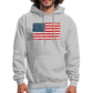 American Flag Color / Multi Men's Hoodie - heather gray
