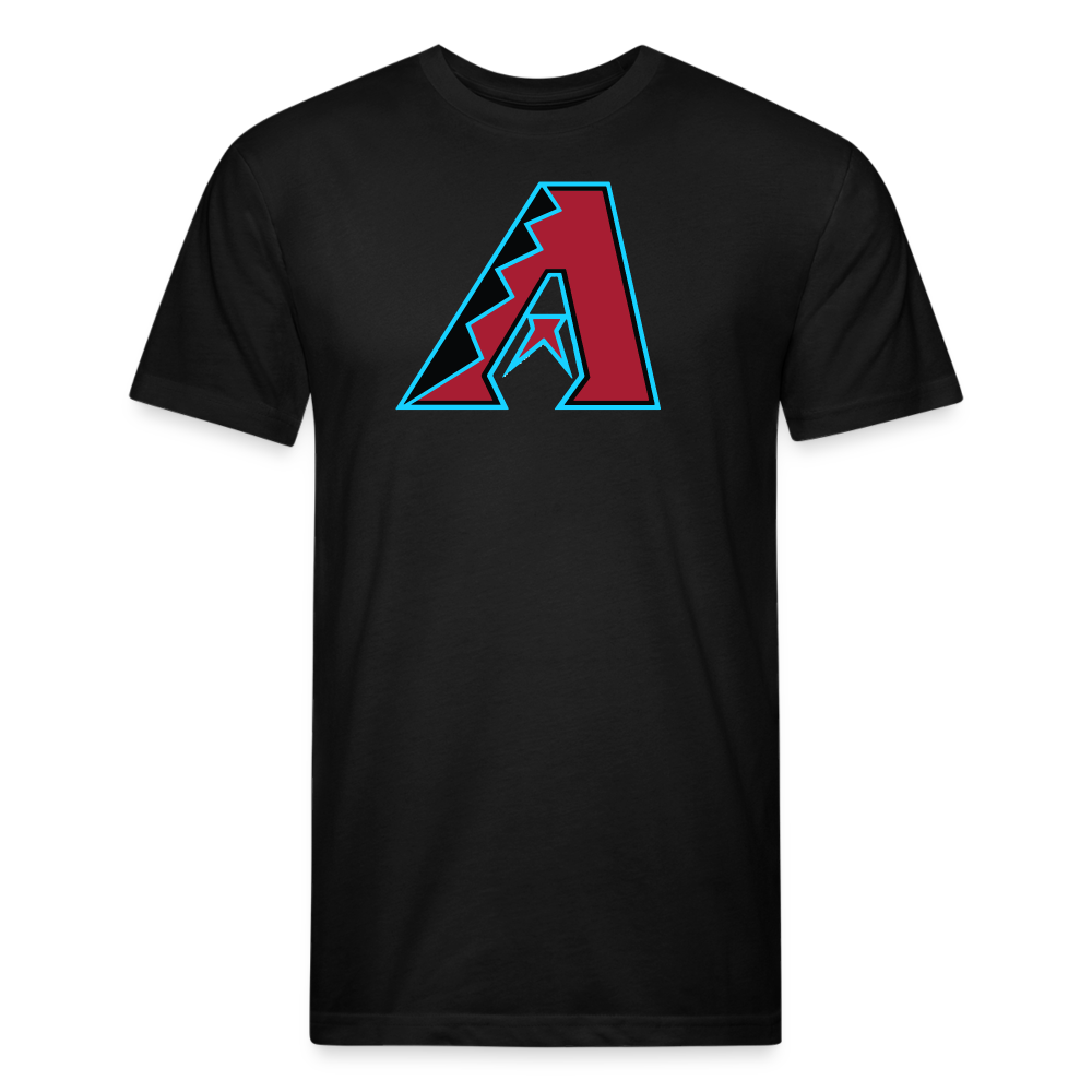D Baks Front & Back Cotton/Poly T-Shirt by Next Level - black