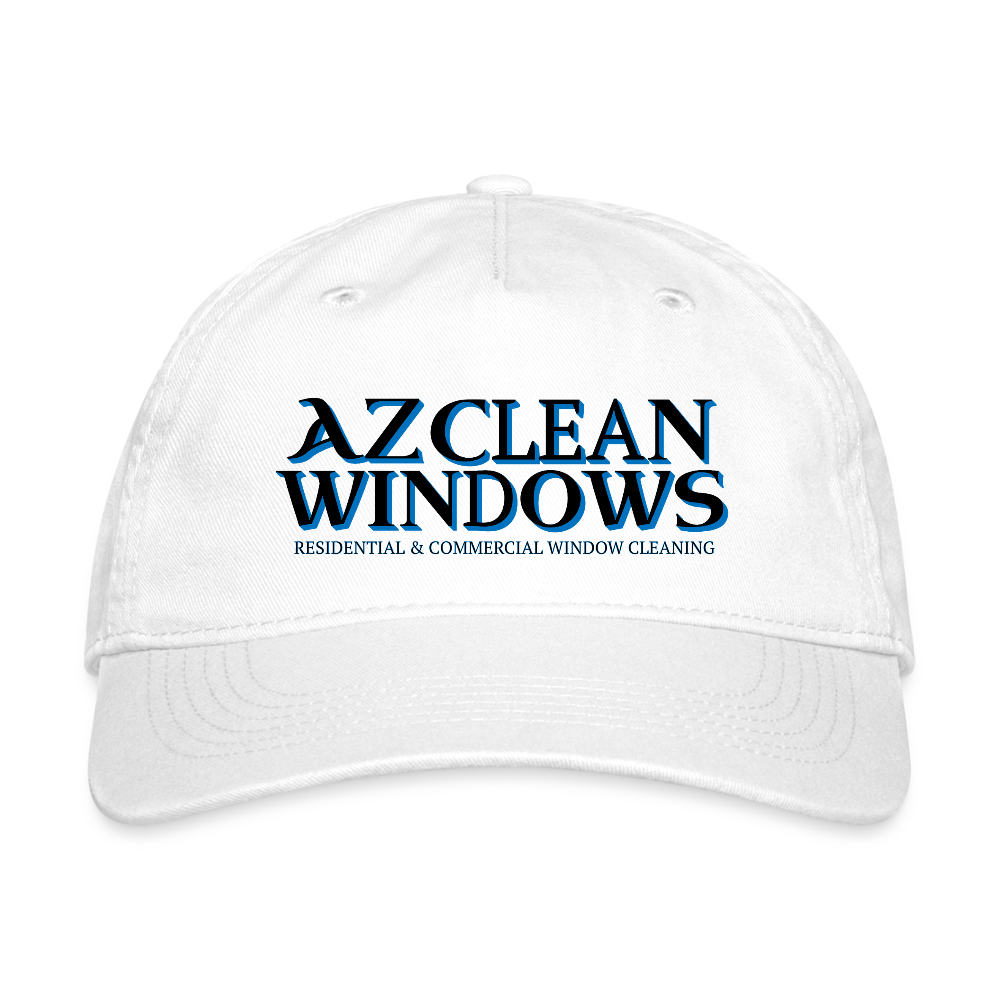 Az Clean Blue Organic Baseball Cap - white