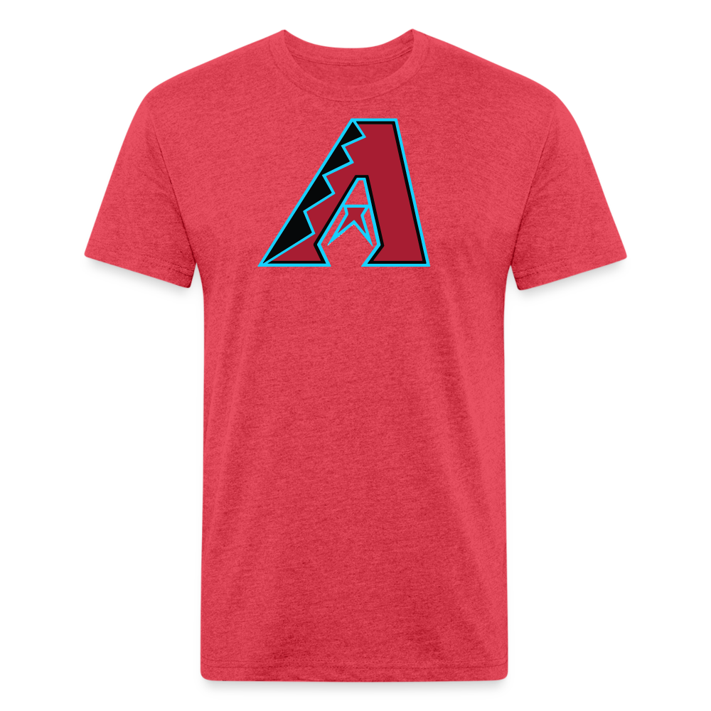 D Baks Front & Back Cotton/Poly T-Shirt by Next Level - heather red