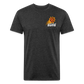 Phx Suns Front & Back Cotton/Poly T-Shirt by Next Level - heather black