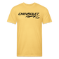 Chevy Racing Fitted Cotton/Poly T-Shirt by Next Level - pastel yellow