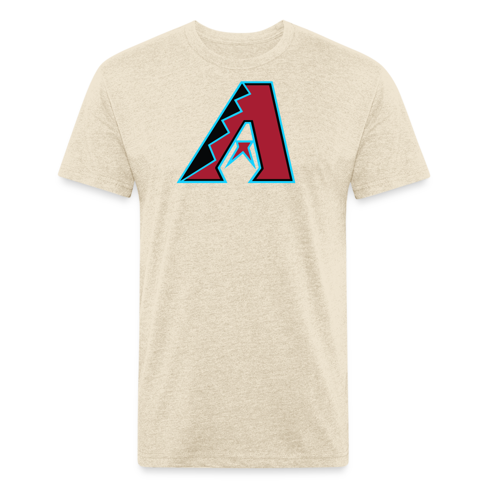 D Baks Front & Back Cotton/Poly T-Shirt by Next Level - heather cream