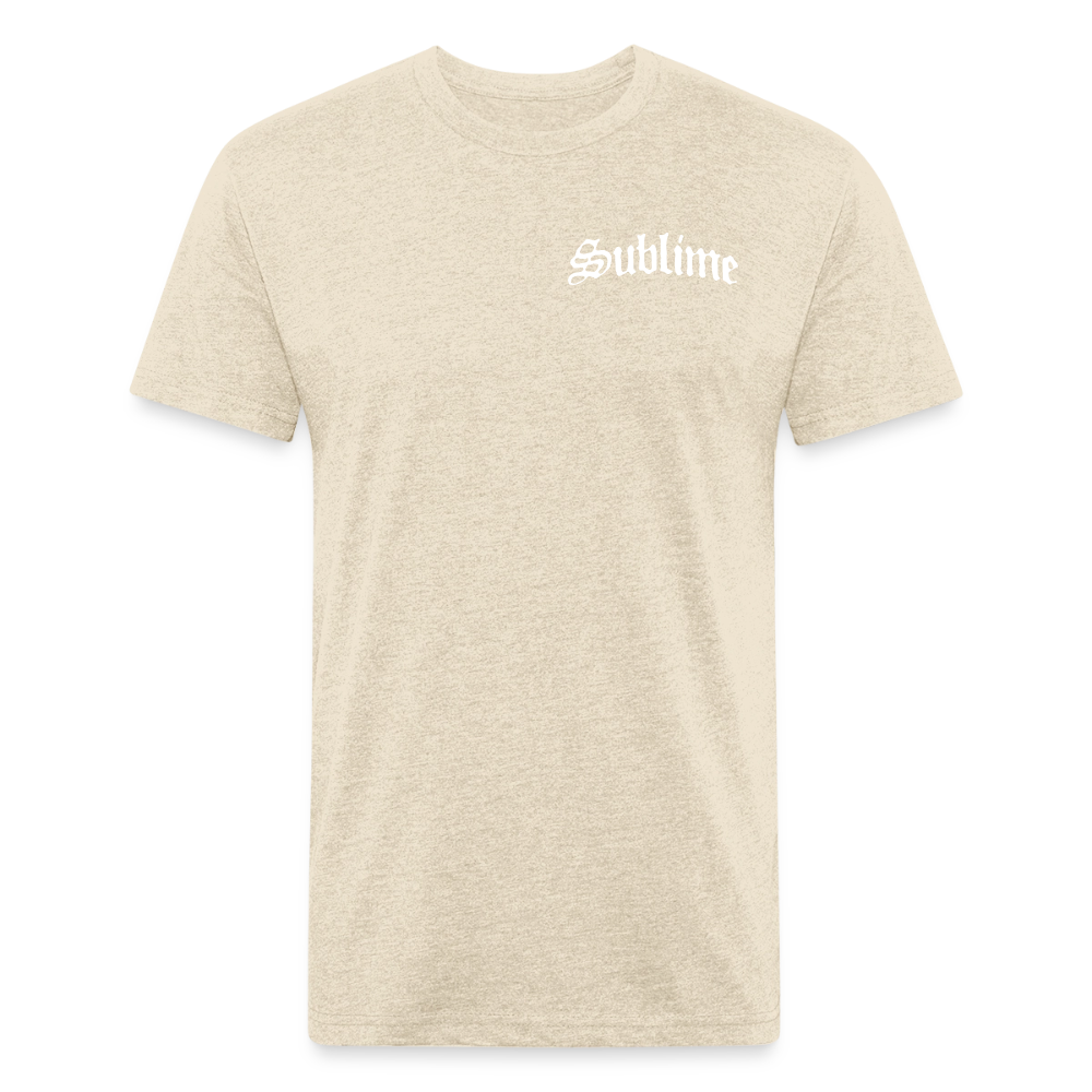 Sub  Lime B/F Fitted Cotton/Poly T-Shirt by Next Level - heather cream