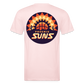 Phx Suns Front & Back Cotton/Poly T-Shirt by Next Level - blush pink 