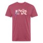 Rufus D 1 Fitted Cotton/Poly T-Shirt by Next Level - heather burgundy