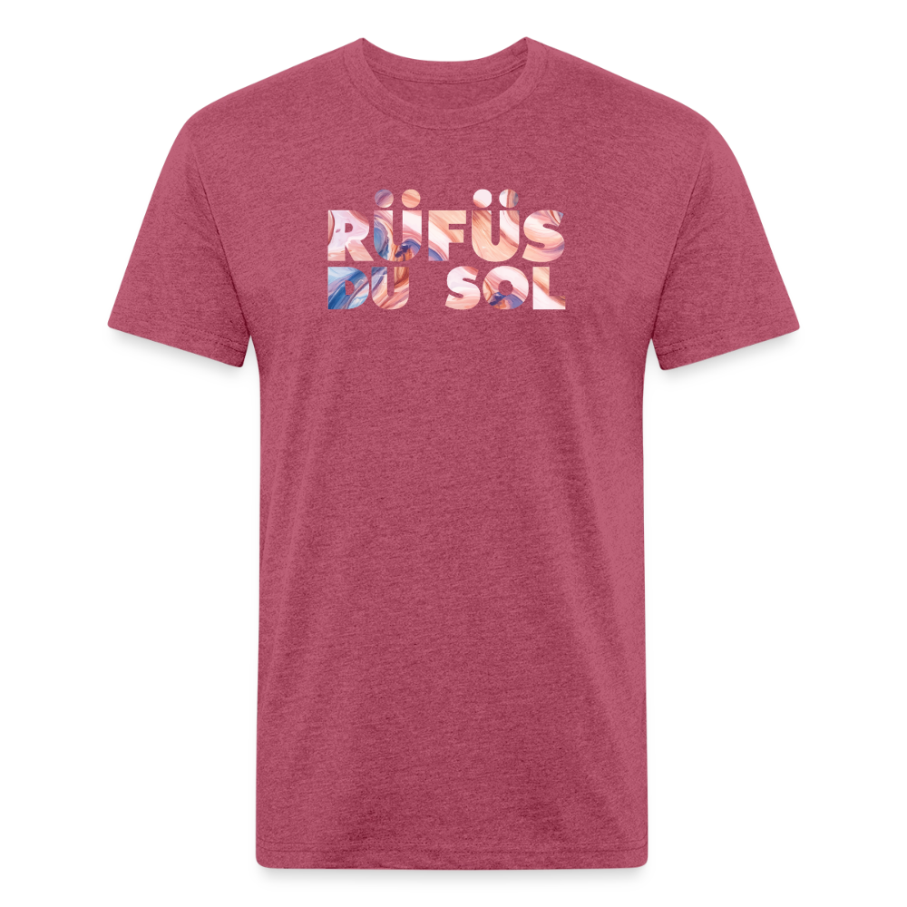Rufus D 1 Fitted Cotton/Poly T-Shirt by Next Level - heather burgundy