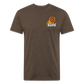 Phx Suns Front & Back Cotton/Poly T-Shirt by Next Level - heather espresso