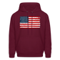 American Flag Color / Multi Men's Hoodie - burgundy