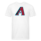 D Baks Front & Back Cotton/Poly T-Shirt by Next Level - white