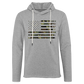 American Flag Camp Thin Lightweight Terry Hoodie - heather gray