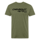 Chevy Racing Fitted Cotton/Poly T-Shirt by Next Level - heather military green