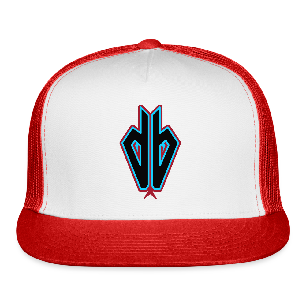 D Baks Trucker Hat - white/red
