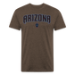 D Backs Teal ARIZONA Front Cotton/Poly T-Shirt by Next Level - heather espresso