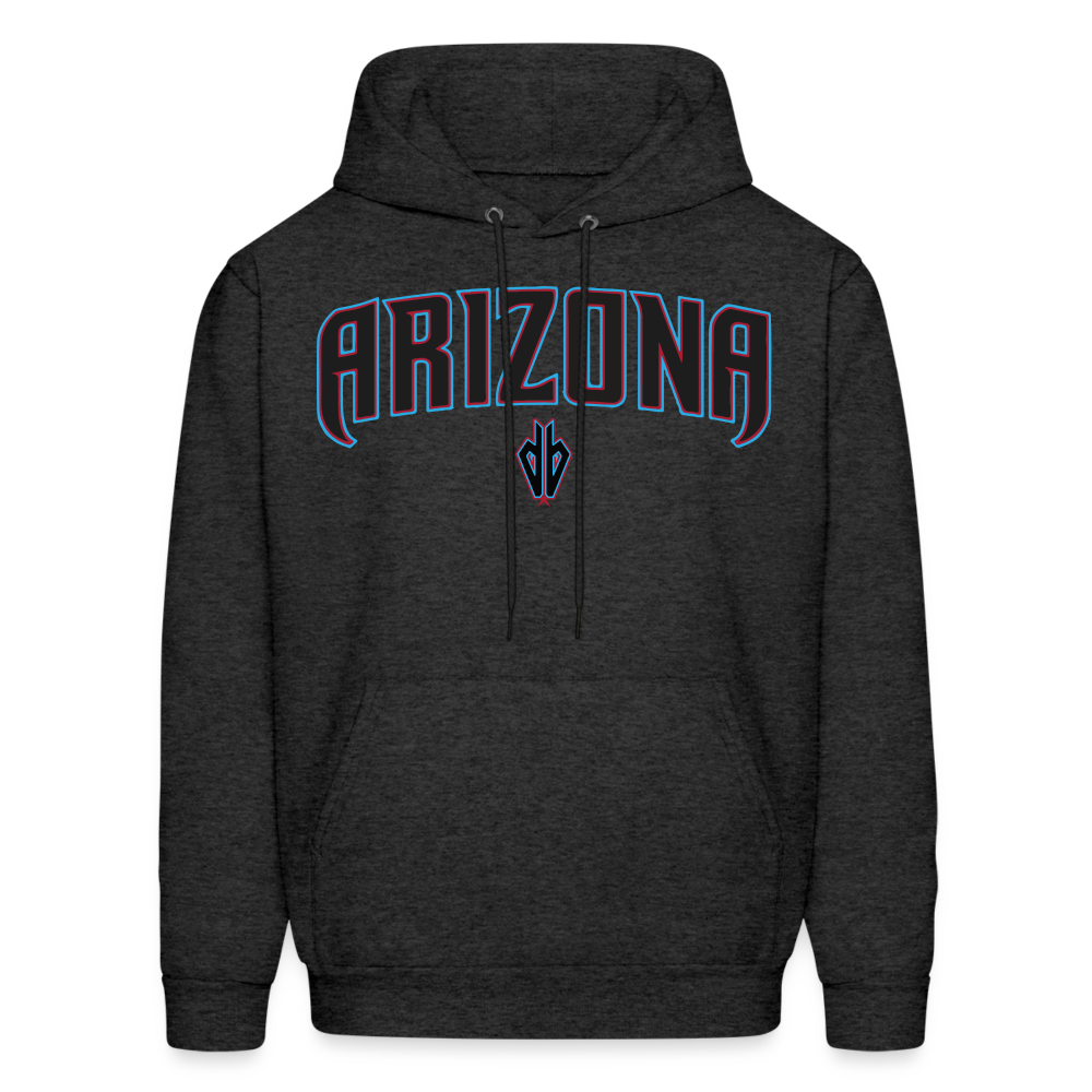 D Backs Teal Men's Hoodie - charcoal grey