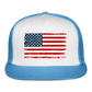 American Flag Color / Multi Trucker Hat - white/blue