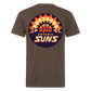 Phx Suns Front & Back Cotton/Poly T-Shirt by Next Level - heather espresso